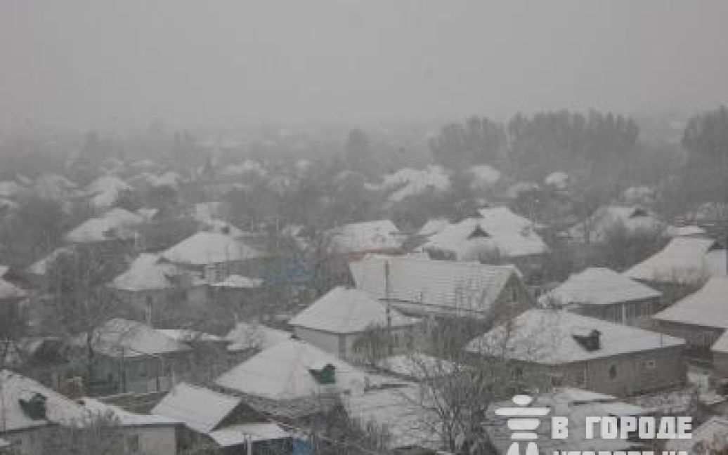 Донецьк вже засипало першим снігом / © dn.vgorode.ua