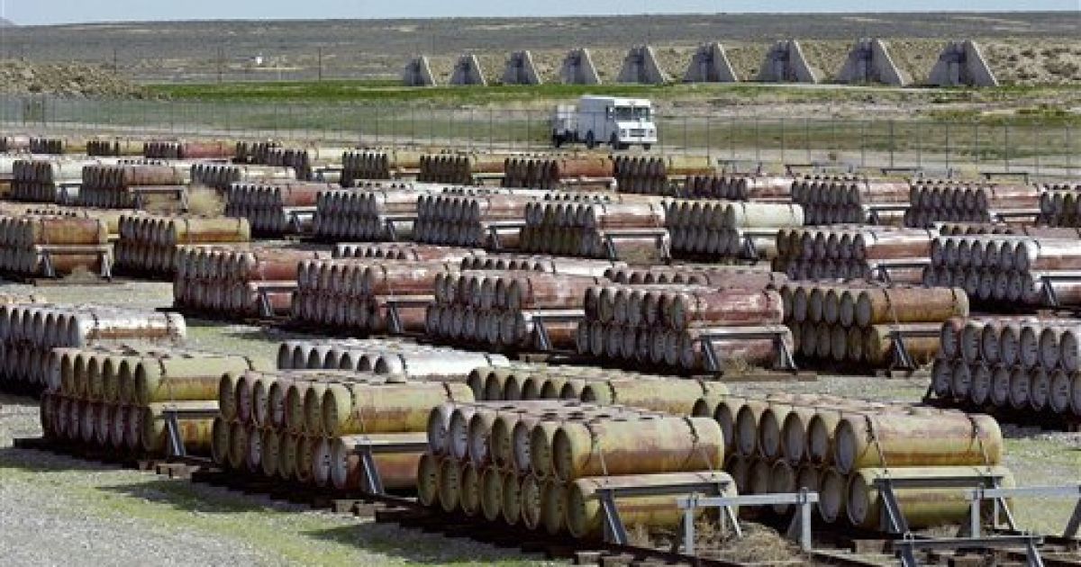 На складі в районі Туел зберігалося 44% всіх запасів хімічної зброї США