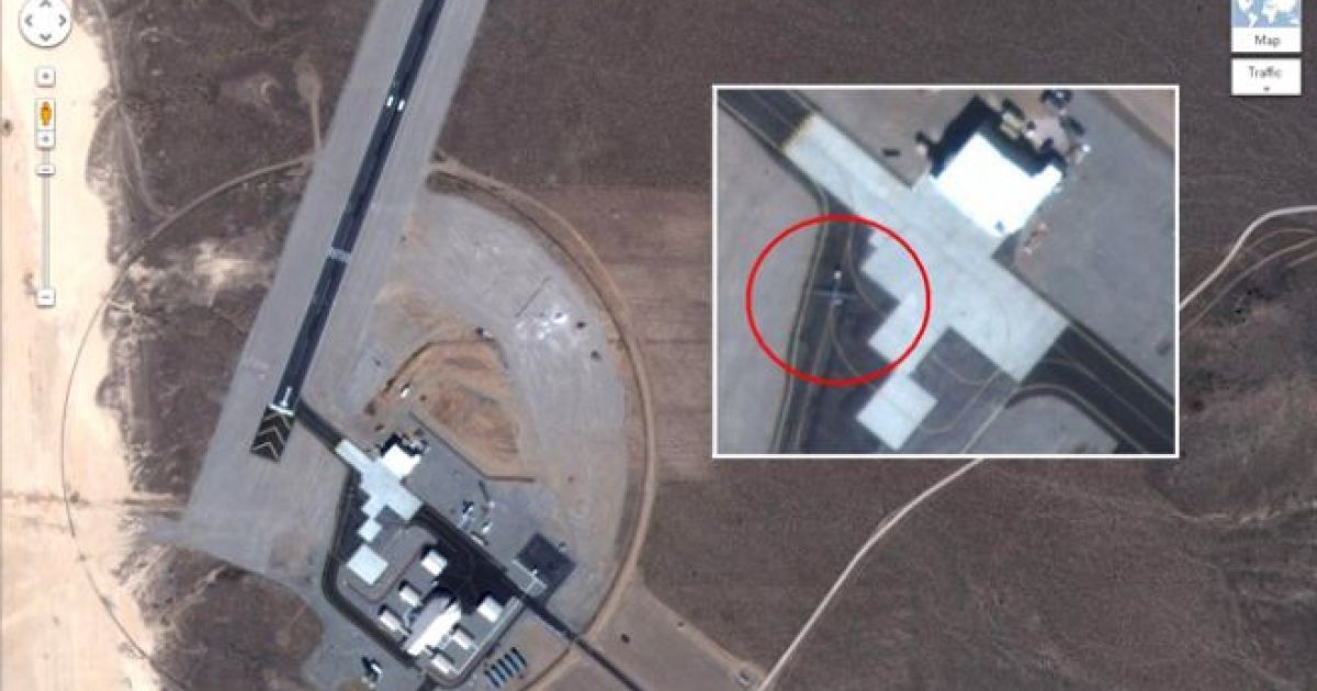 Фото секретної бази в Неваді з Google Maps