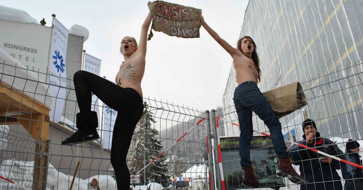 Акція FEMEN у Давосі_4 / © Жіночий рух FEMEN