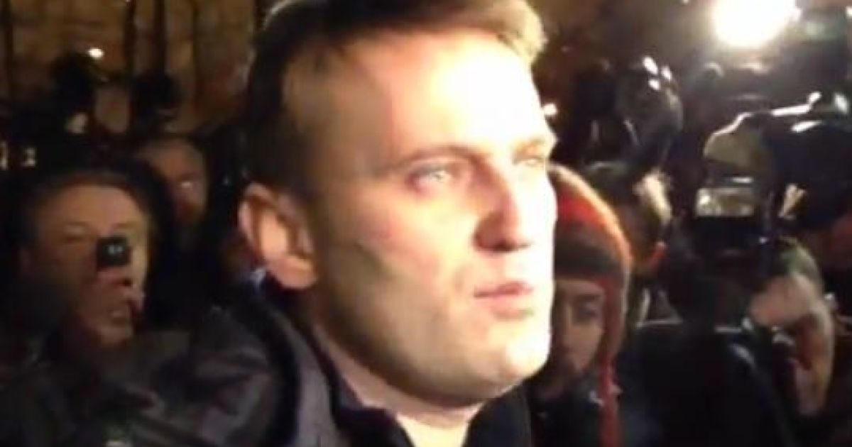 Навальний після звільнення дав імпровізовану прес-конференцію