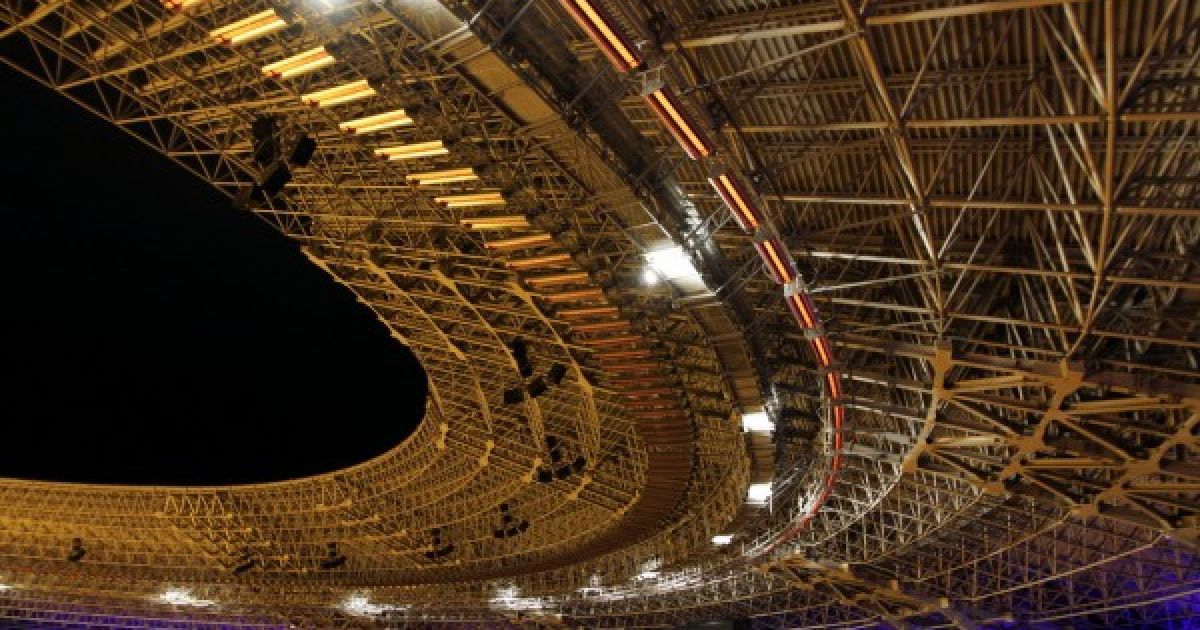 Стадіон донецького "Шахтаря" "Донбас Арена" запустив унікальну систему газового інфрачервоного обігріву / © 62.ua