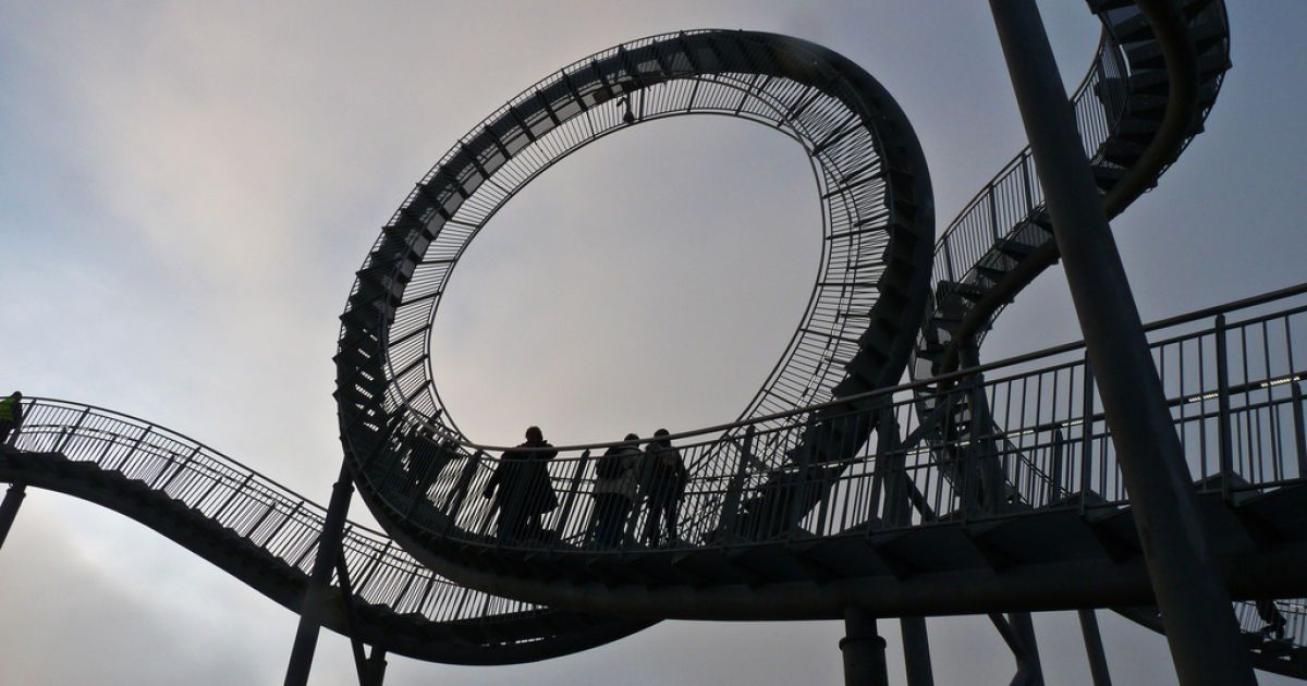 Пішохідні американські гірки "Тигр і черепаха &ndash; чарівна гора" у німецькому Дуйсбургу. / © bigpicture.ru