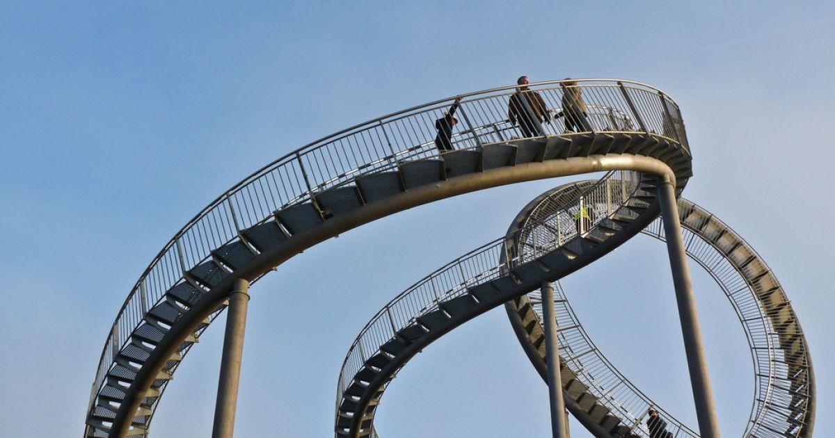 Пішохідні американські гірки "Тигр і черепаха &ndash; чарівна гора" у німецькому Дуйсбургу. / © bigpicture.ru