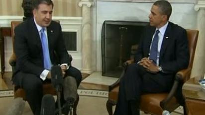 Обама вперше приймав Саакашвілі у Білому домі