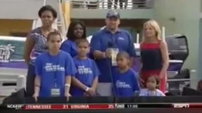 Дружину Обами освистали