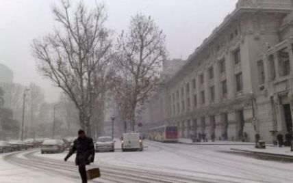 Крижаний вітер з Росії викликав в Італії "хімічний снігопад"