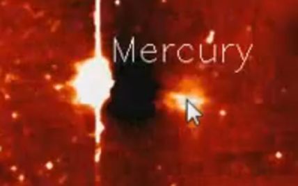 Уфологи помітили біля Меркурія велетенський "корабель прибульців" (відео)