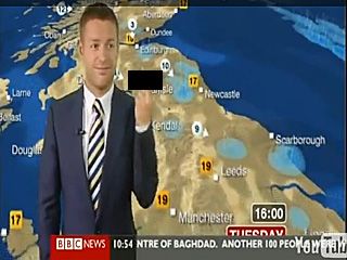 Ведучий BBC показав непристойний жест у прямому ефірі