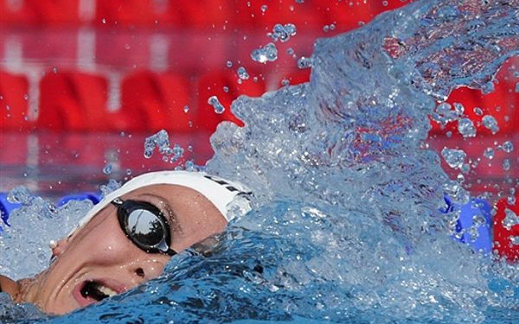 Виступ ірландки Грейні Мерфі у запливі на 1500 метрів вільних стилем на Чемпіонаті Європи з плавання у Будапешті. / © AFP