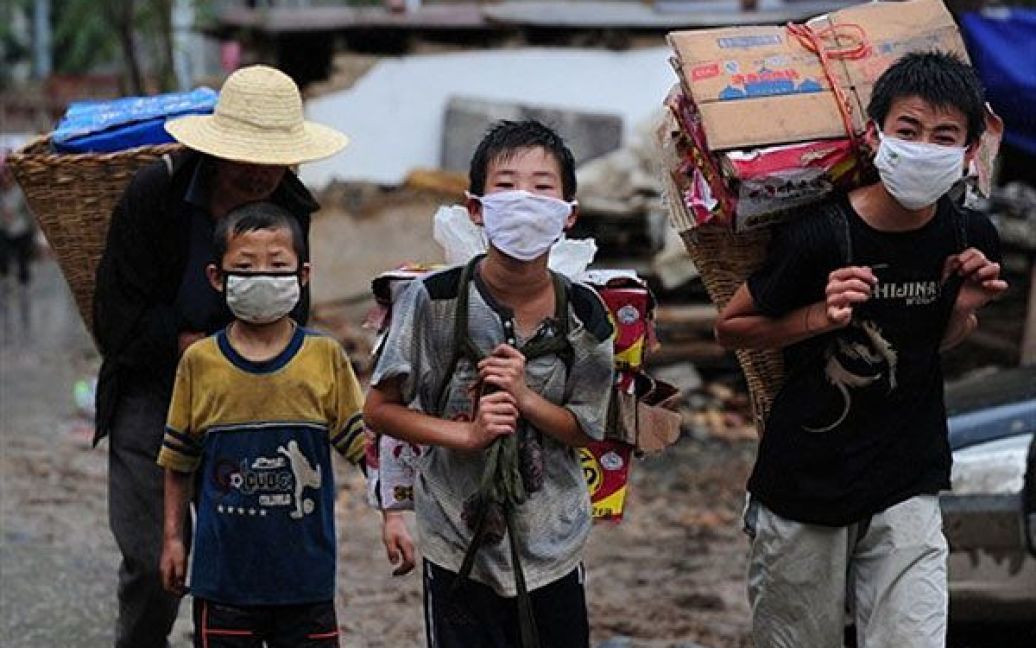 Жертвами руйнівного зсуву у китайськійпровінції Ганьсу стали більше тисячі осіб, більше 600 місцевих жителів вважають зниклими безвісті. / © AFP