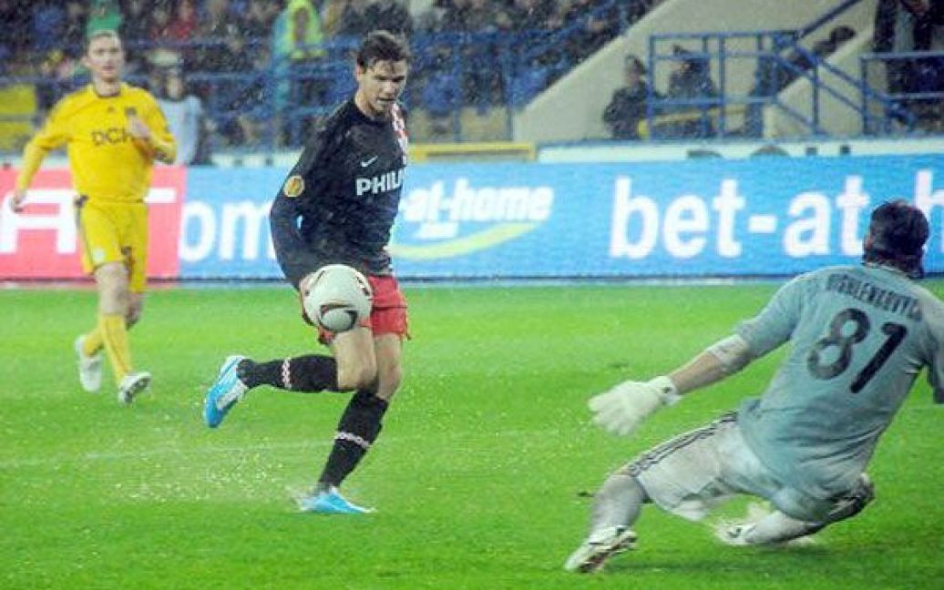 Два голи у ворота "Металіста" забили Балаш Джуджак і Маркус Берг. / © УНІАН