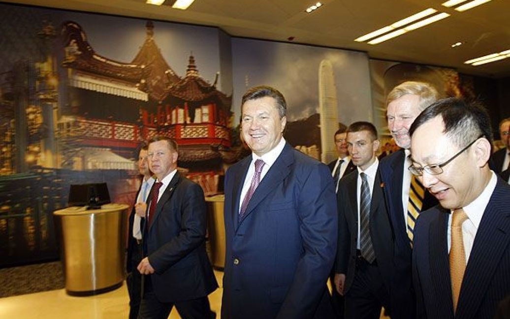 Віктор Янукович під час візиту на Гонконгську фондову біржу / © President.gov.ua