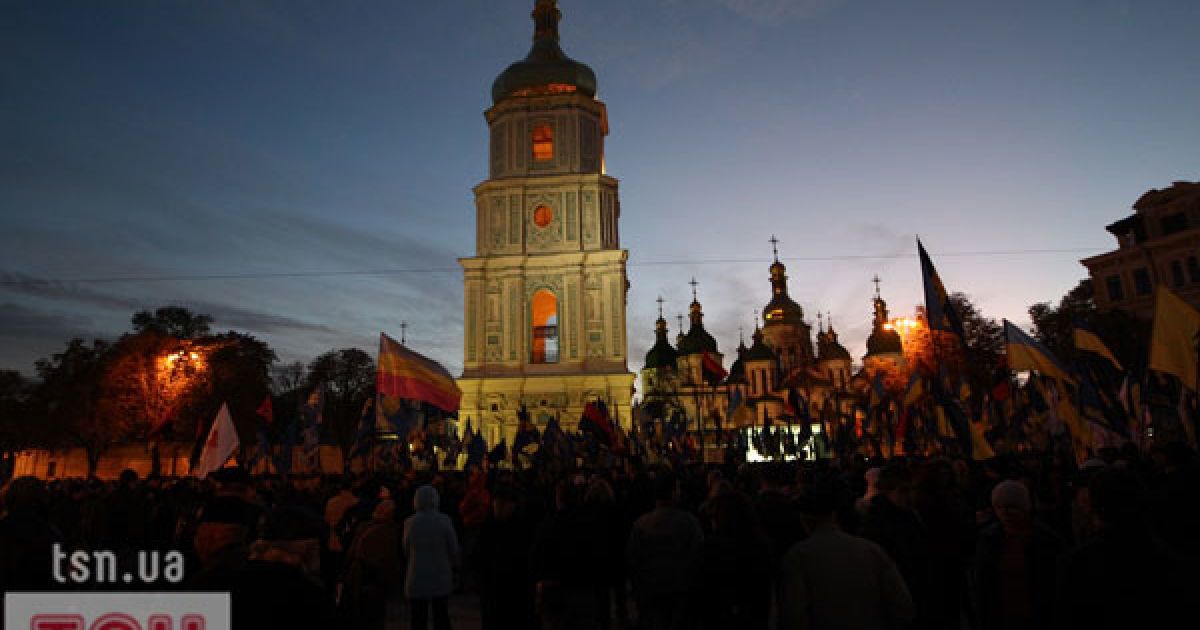 У Києві провели мітинг і марш за визнання УПА на честь 68-ої річниці створення УПА.