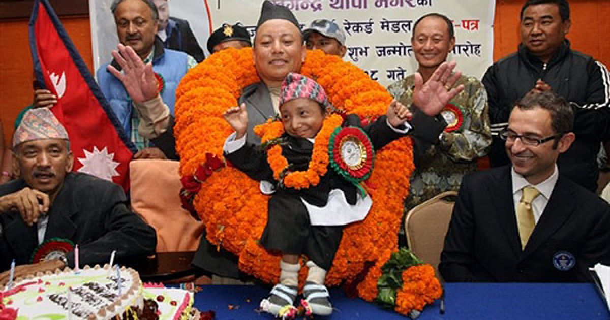 Хагендра Тапа Магар був офіційно визнаний найнижчою людиною в світі. / © AFP