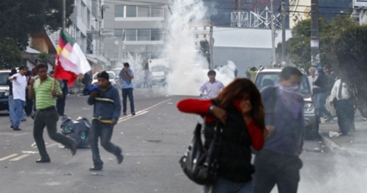 Жертвами заворушень в Еквадорі стали щонайменше троє людей, кількість постраждалих перевищила 70 осіб. / © AFP