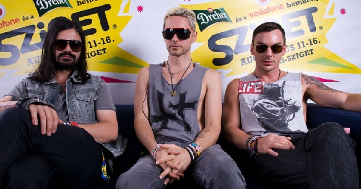 Американська альтернативна зірка Джаред Лето виступив зі своєю командою "30 Seconds To Mars". / © sziget.hu