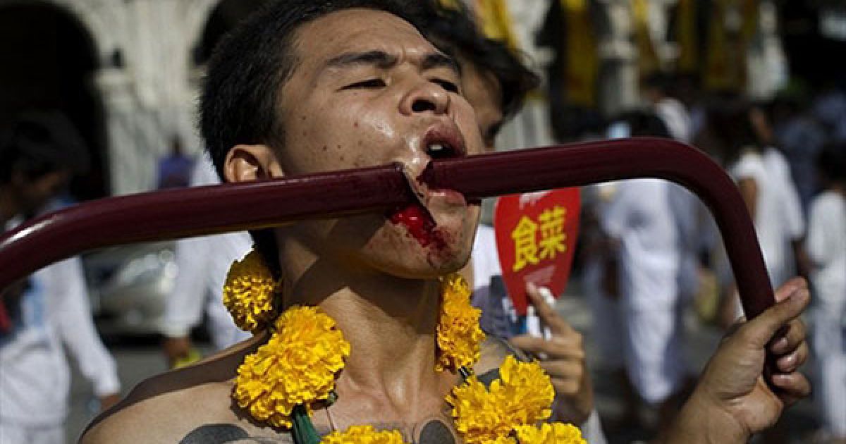 Щорічний Фестиваль вегетаріанців на острові Пхукет (Таїланд) / © AFP
