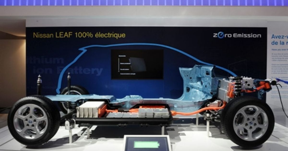 Структура нового електрокару Nissan Berline Leaf / © AFP