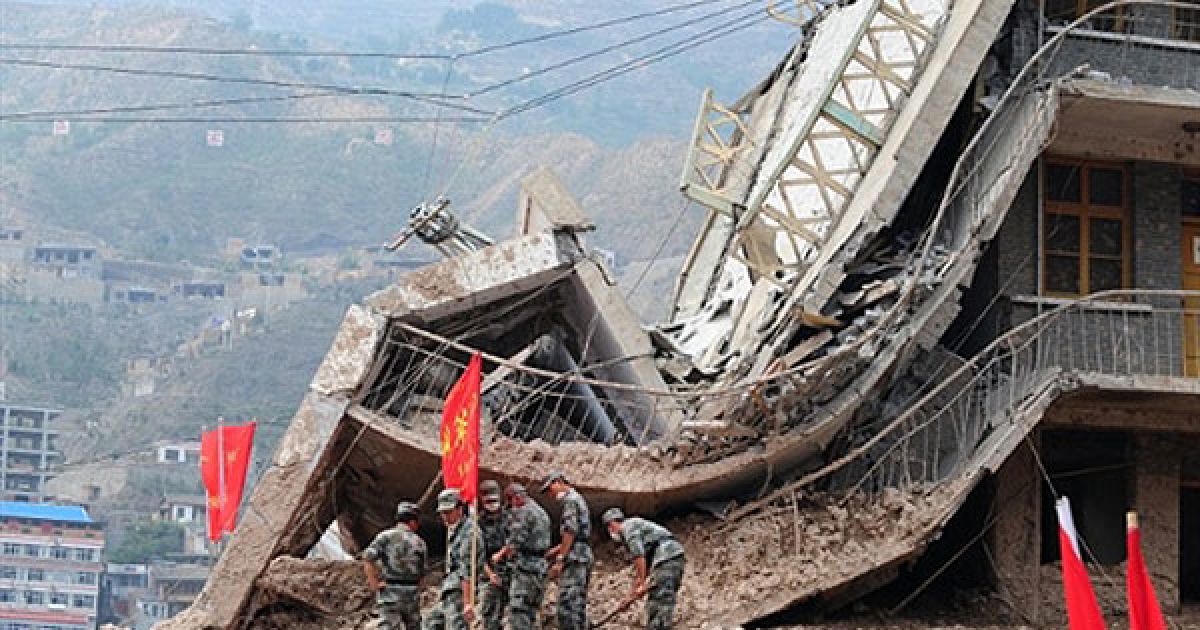 Жертвами руйнівного зсуву у китайськійпровінції Ганьсу стали більше тисячі осіб, більше 600 місцевих жителів вважають зниклими безвісті. / © AFP