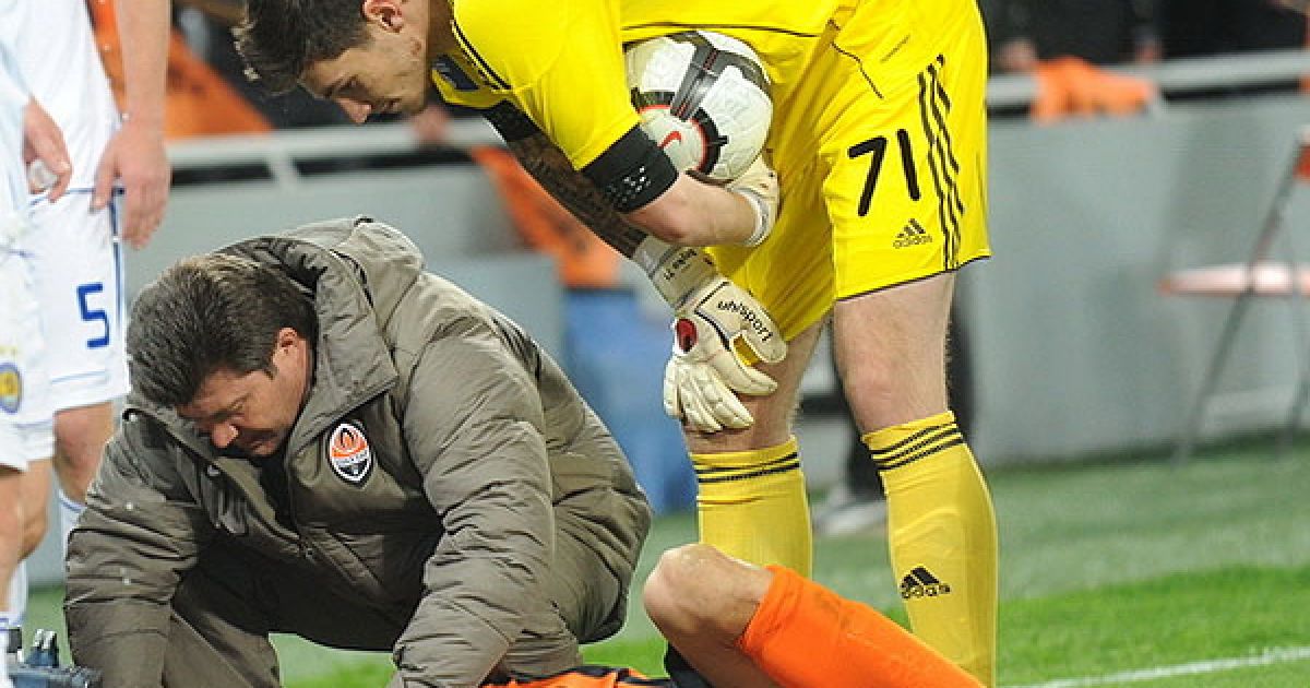 Бойко, голкіпер "Динамо", теж хвилювався за Даріо Срна. / © shakhtar.com