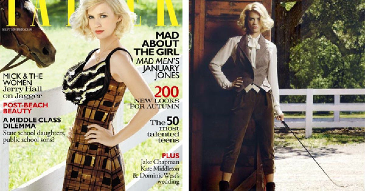 Джануарі Джонс знялась для UK Tatler