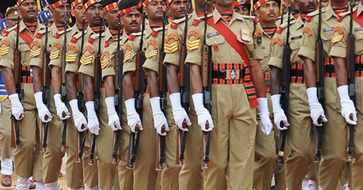 Індійські прикордонники беруть участь в урочистому параді на честь Дня незалежності Індії у Червоному Форті в Нью-Делі / © AFP