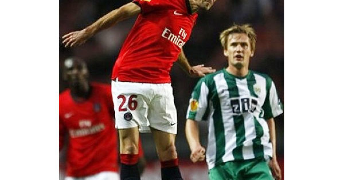 Крістоф Жайє (ПСЖ) забив гол у ворота львів&rsquo;ян ще на 4-й хвилині матчу. / © daylife.com