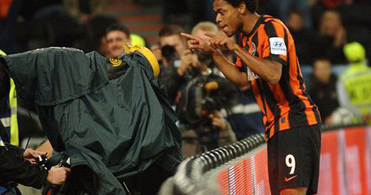 Форвард "Шахтаря" Луїс Адріано записав на свій рахунок хет-трик. / © УНІАН