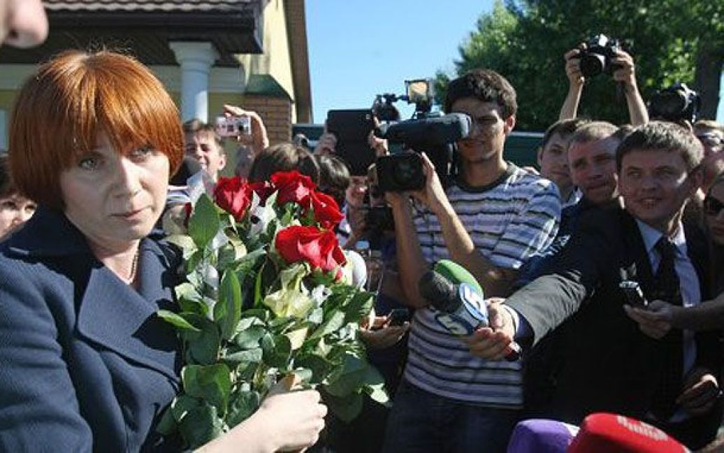 Дарка Чепак вітає журналістів з професійним святом. / © УНІАН