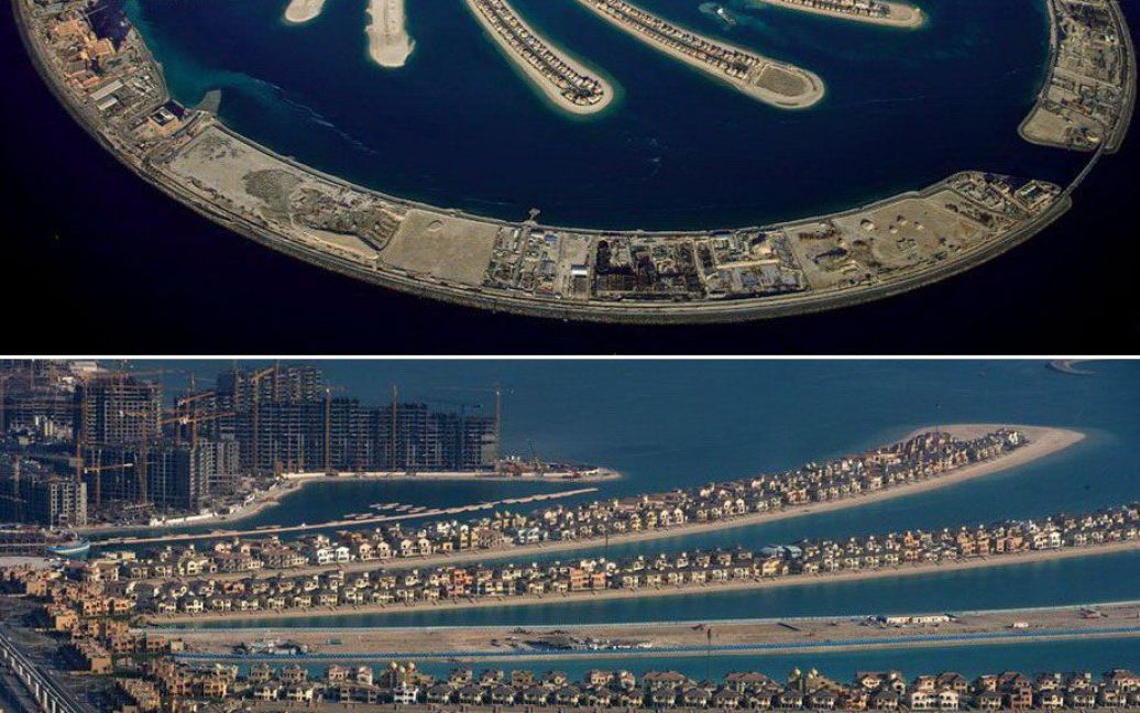 Рукотворні острови, які формують архіпелаг Пальм в Дубаї / © Yann Arthus-Bertrand