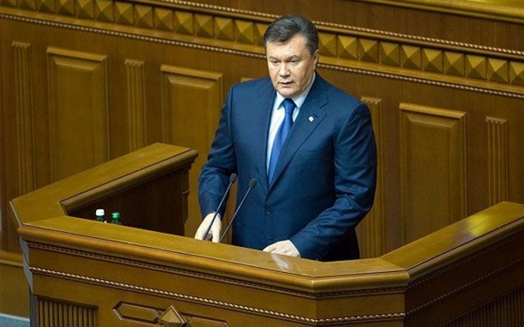 Низьку ефективність влади Янукович пояснив тим, що "влада і суспільство не були готові до запропонованих змін". / © President.gov.ua