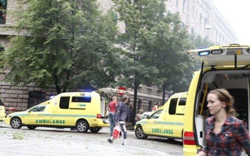 В результаті вибуху поруч з урядовою будівлею в столиці Норвегії Осло загинули семеро людей, 15 отримали поранення. / © AFP