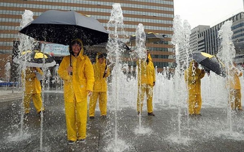 Республіка Корея, Сеул. Південнокорейські активісти екологічного руху провели демонстрацію проти ядерної енергетики в Сеулі. / © AFP