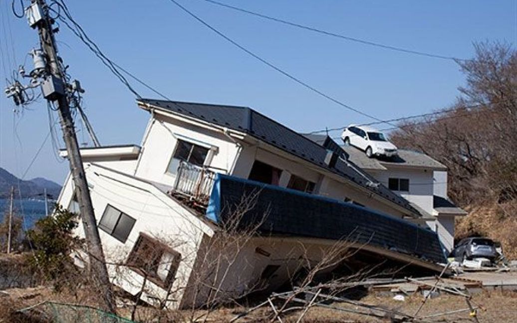 Японія, Міяги. Наслідки руйнівного землетрусу і цунамі у місті Онагава, префектура Міягі. / © AFP