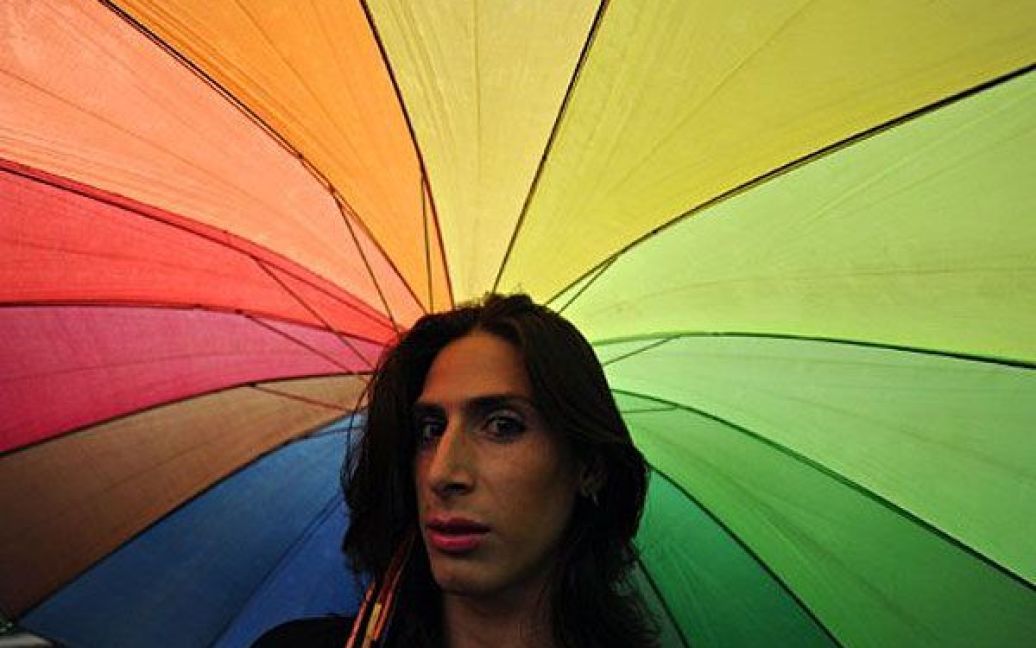 Нікарагуа, Манагуа. Нікарагуанський трансвестит позує під час гей-параду в Манагуа. / © AFP