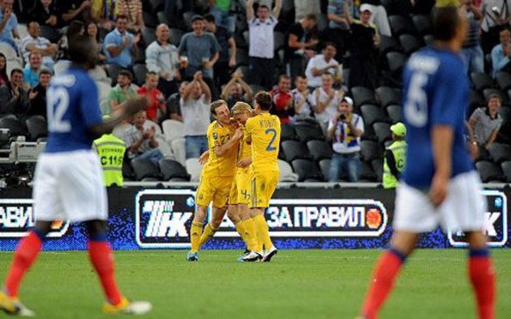 В Донецьку збірна України програла команді Франції з розгромним рахунком 1:4. / © AFP