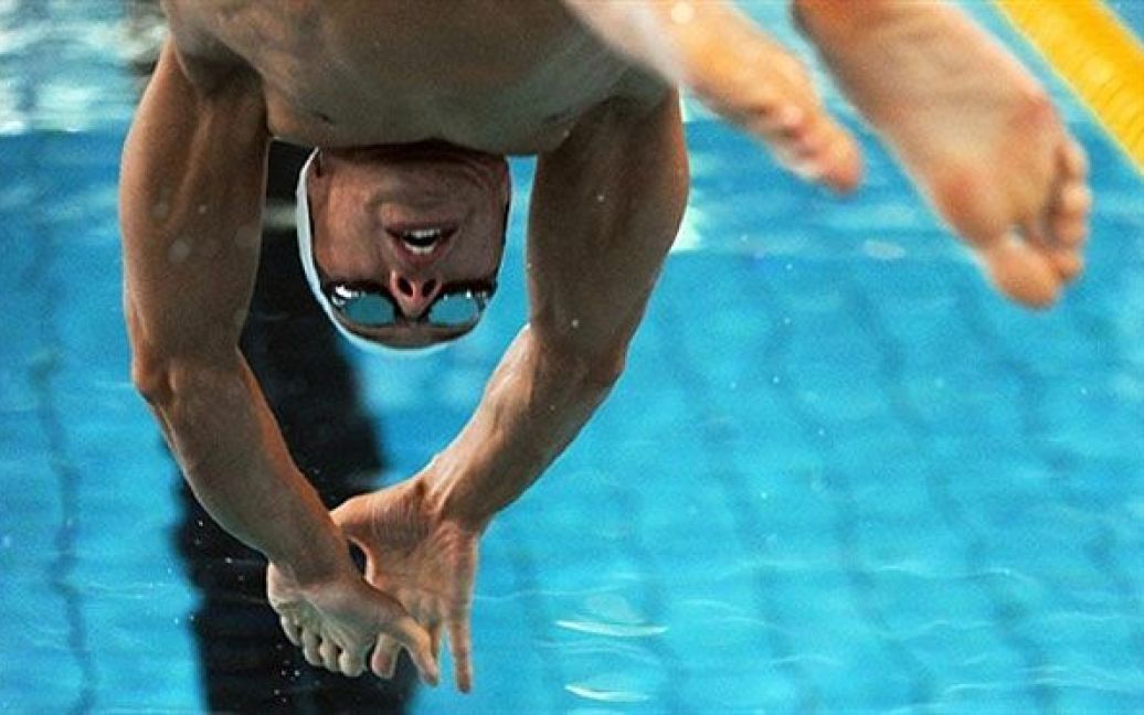 Франція, Шилтігхейм. Французький плавець Юг Дюбоск виступає під час запливу на 200 м брасом на Чемпіонаті Франції. / © AFP