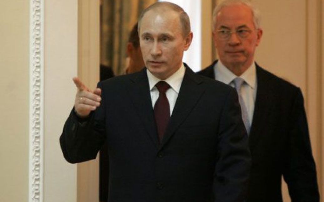 Прем&#039;єр-міністр Росії Володимир Путін зустрівся з прем&#039;єр-міністром Миколою Азаровим. / © УНІАН
