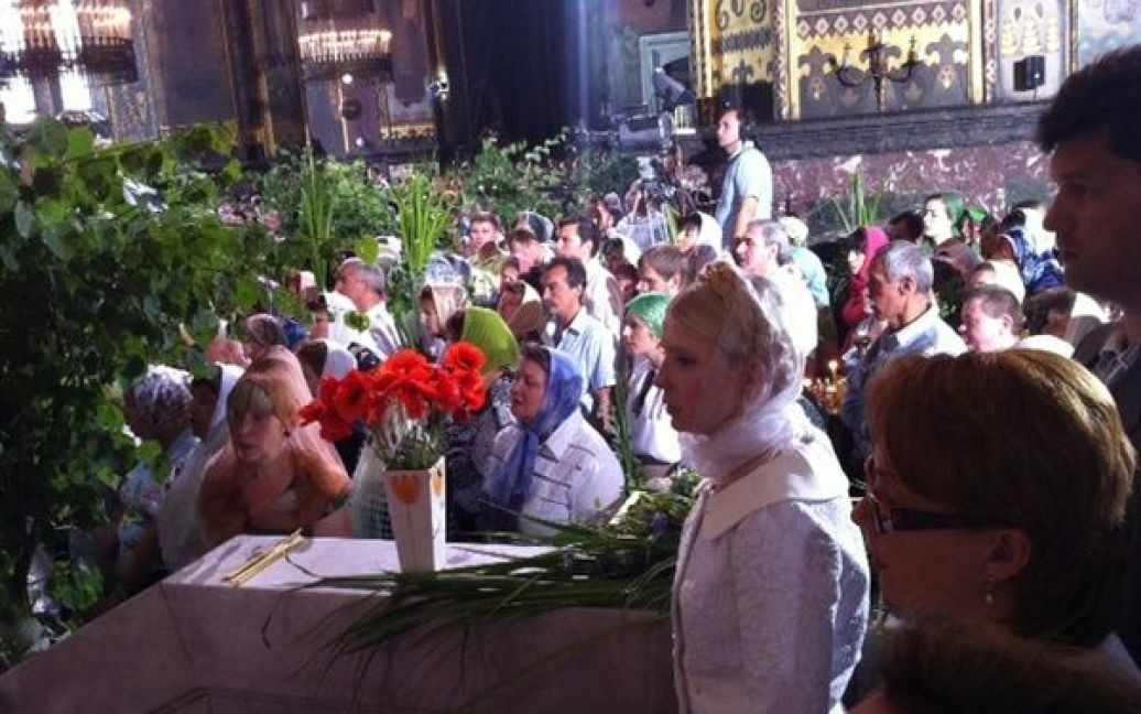 Лідер партії "Батьківщина" Юлія Тимошенко відвідала Богослужіння у Володимирському Соборі / © tymoshenko.ua