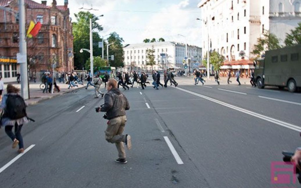 У Мінську за кілька годин до початку акції в центр почали стягуватися сили безпеки і машини для перевезення затриманих. / © Euroradio