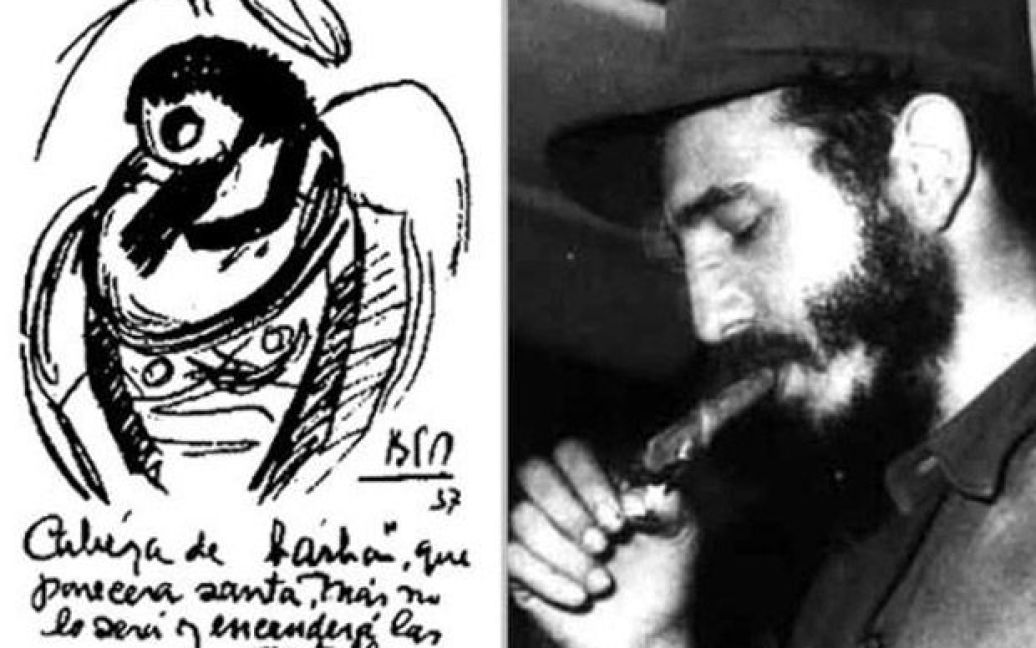 "Людина з бородою, який всім видасться святою, запалить Антильські острови" (1937). Рівно через рік Парравічині додав: "На Кубі перемогу здобудуть бородачі". / © Life News