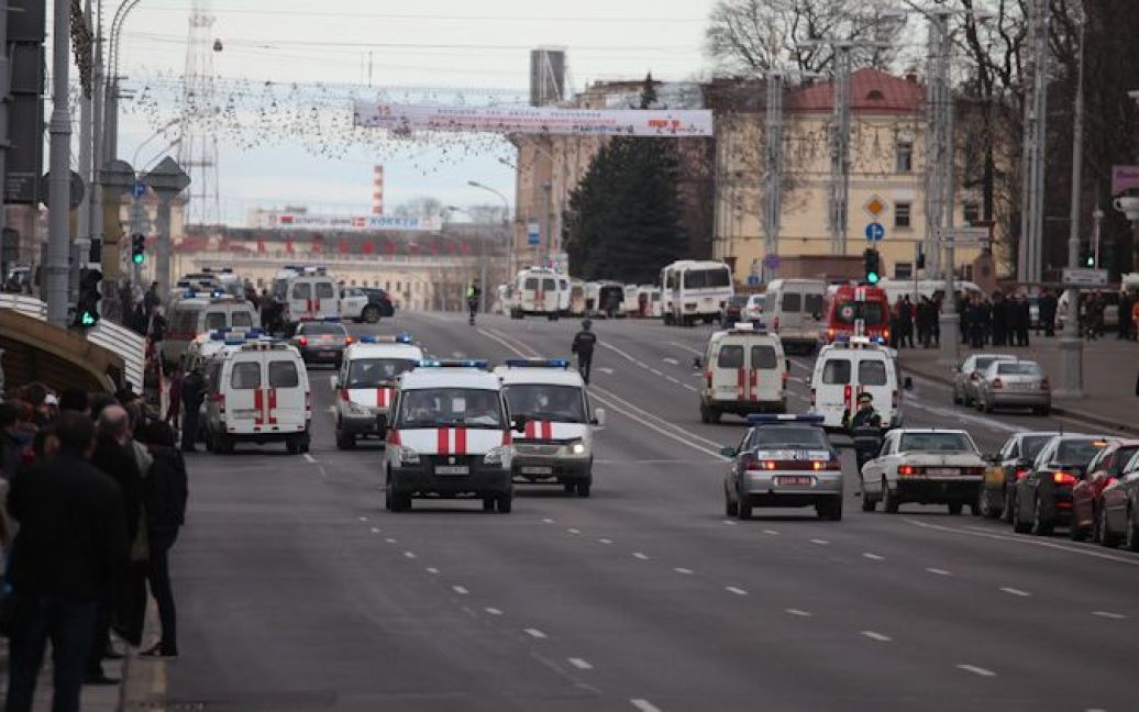 Міністр охорони здоров&#039;я Василь Жарко заявив, що до місця події було направлено 98 машин "швидкої допомоги". / © onliner.by