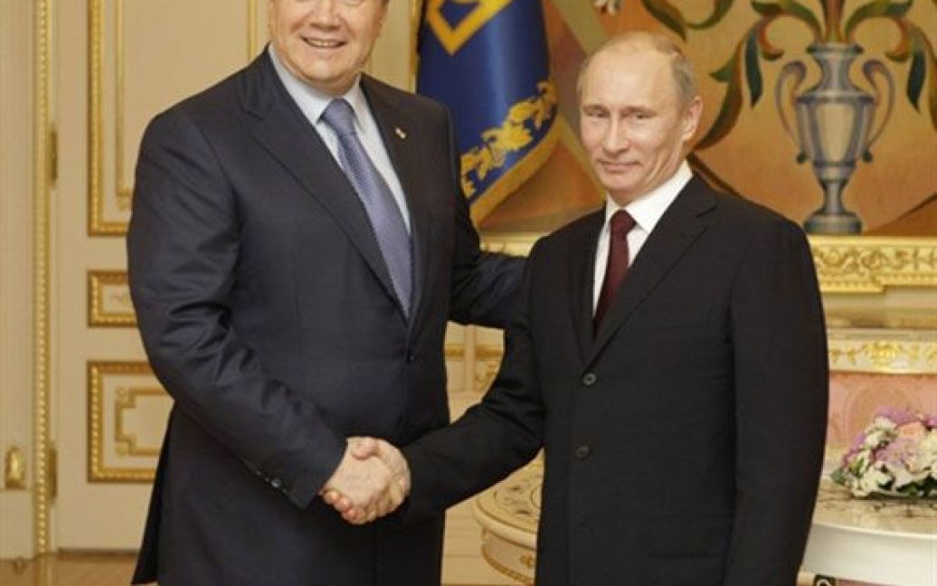 Прем&#039;єр-міністр Росії Володимир Путін зустрівся з президентом Віктором Януковичем. / © AFP
