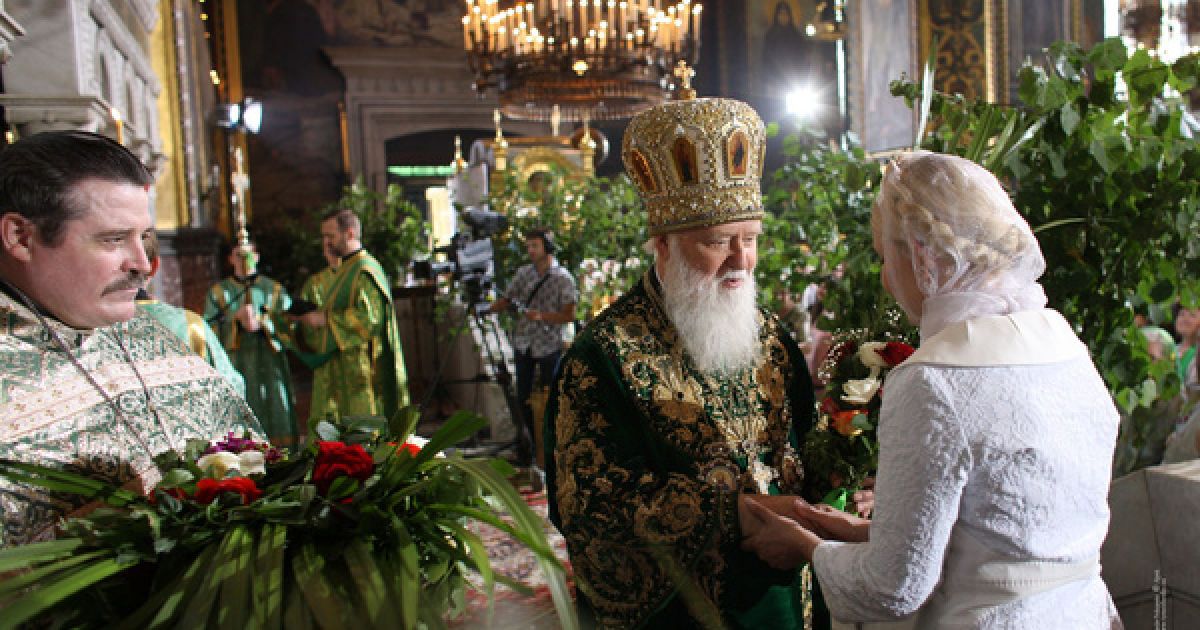 Лідер партії "Батьківщина" Юлія Тимошенко відвідала Богослужіння у Володимирському Соборі / © tymoshenko.ua