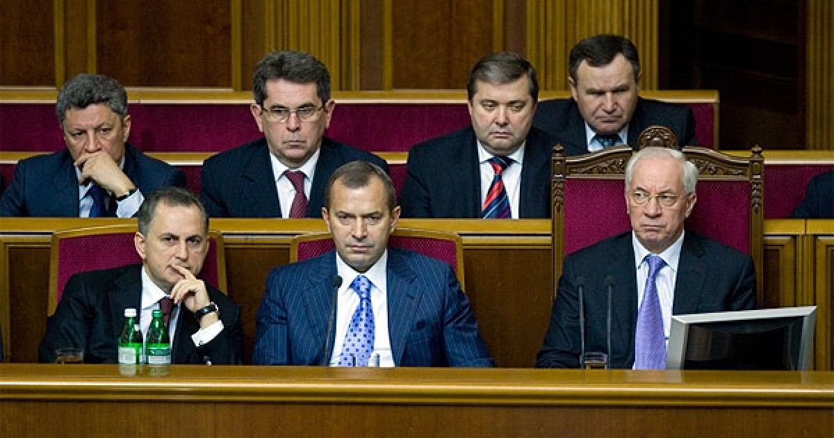 У сесійній залі були присутні прем&#039;єр-міністр Микола Азаров, члени уряду, керівники відомств та інші високопосадовці. / © УНІАН