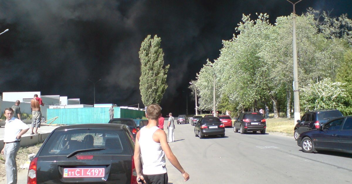 У Броварах сталась масштабна пожежа на складах магазину "Технополіс". / © visioplan.com.ua