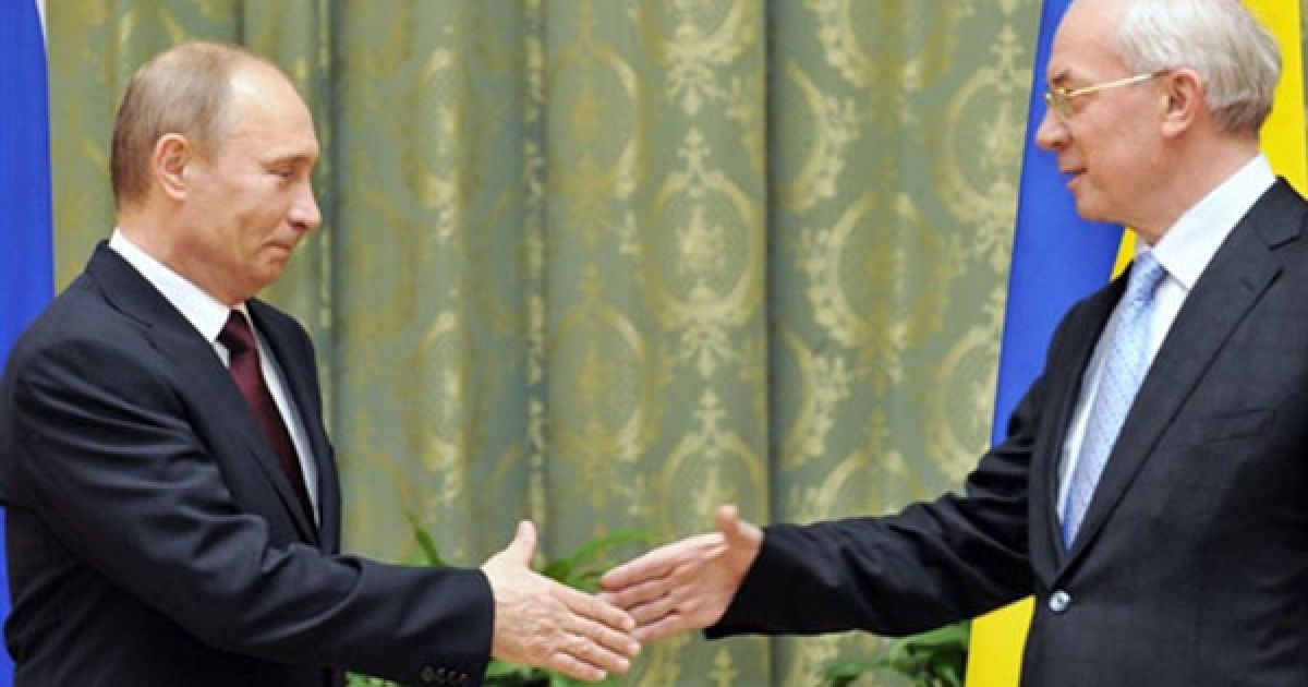 Прем&#039;єр-міністр Росії Володимир Путін зустрівся з прем&#039;єр-міністром Миколою Азаровим. / © AFP