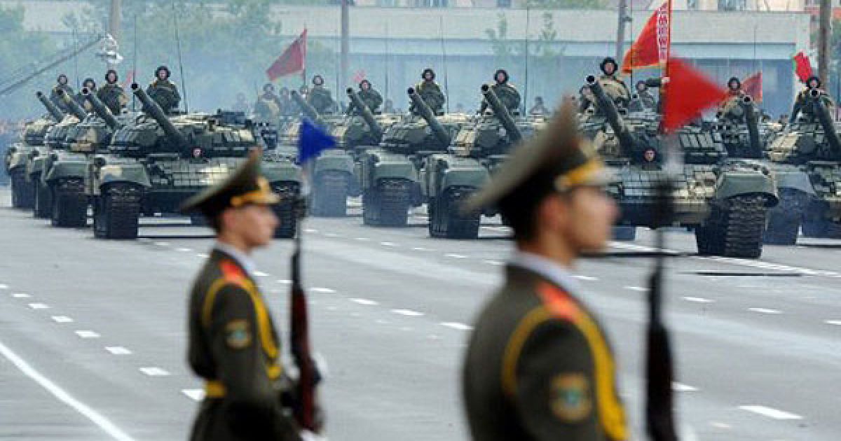 В Мінську провели урочистий військовий парад на честь святкування Дня незалежності Білорусі. / © AFP