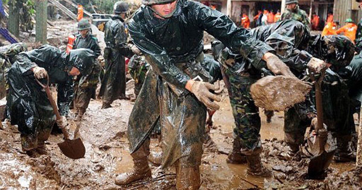 Південна Корея потерпає від зсувів та проливних дощів / © AFP